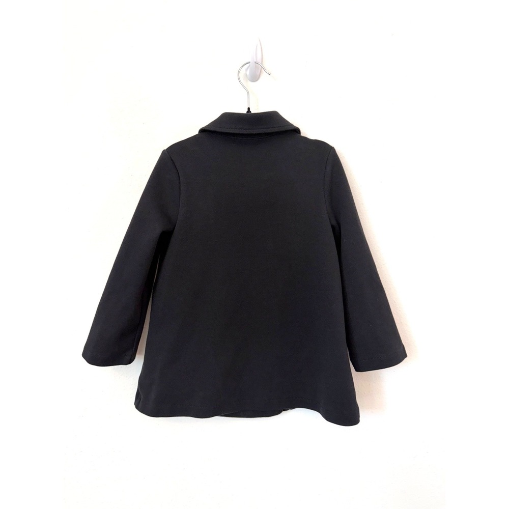 Gymboree Girls Black Peacoat Jacket XS (4) Button Front Classic Coat Pockets 4T - Picture 3 of 5